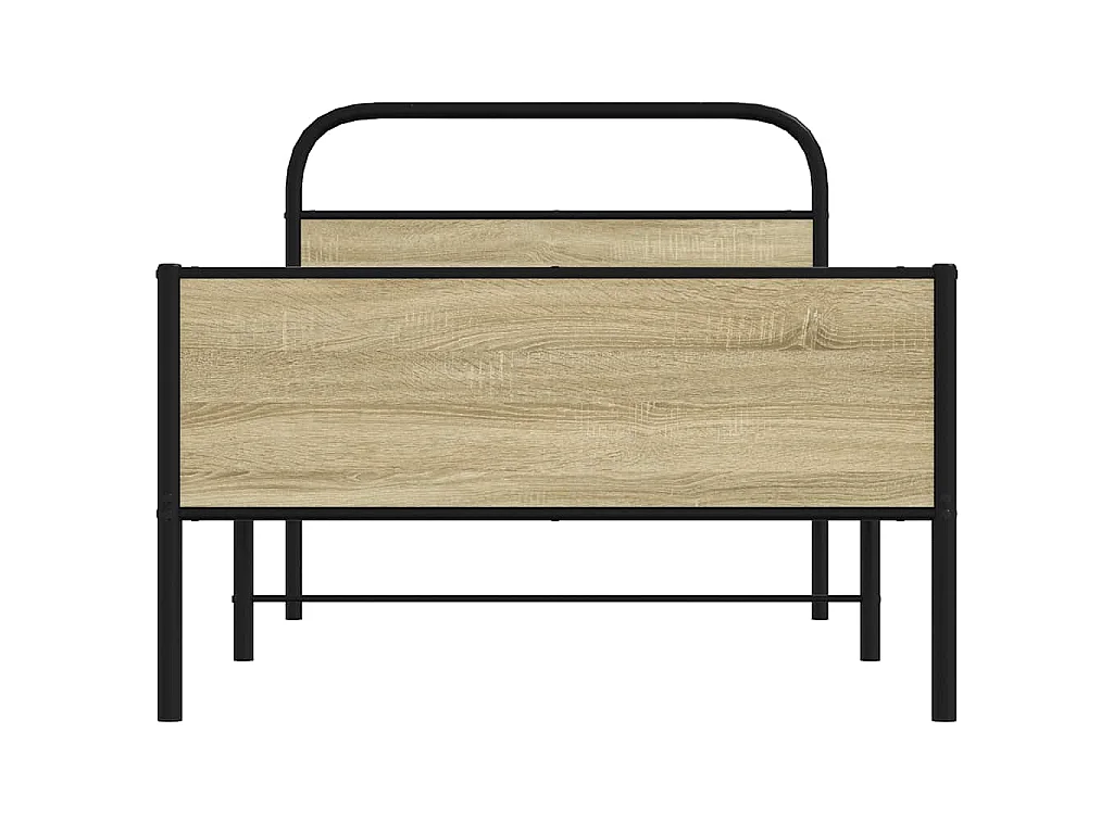 Cadre de lit sans matelas 100x200 cm chêne sonoma