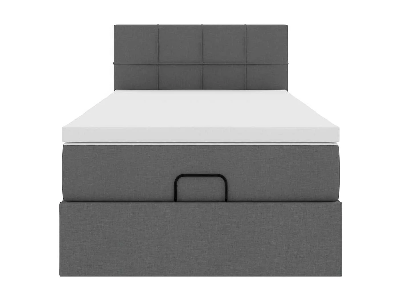 Struttura Letto Pouf con Materasso 100x200 cm in Tessuto