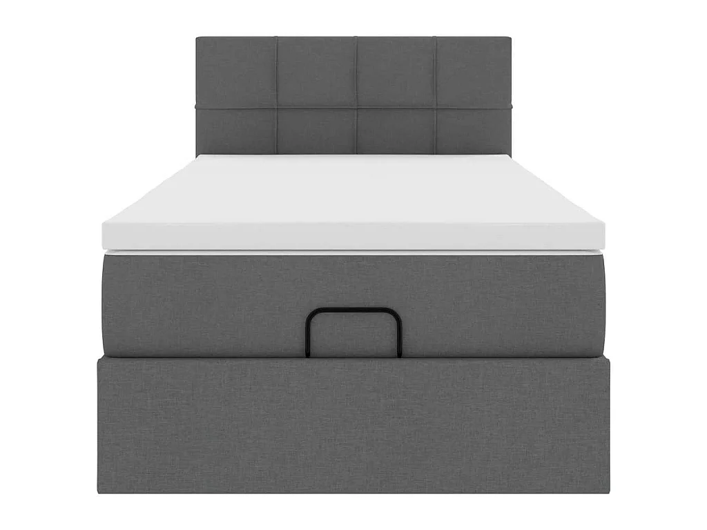 Struttura Letto Pouf con Materasso 100x200 cm in Tessuto