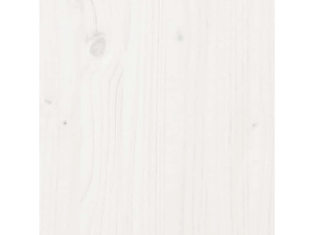 Cadre de lit sans matelas blanc 160x200 cm bois de pin massif