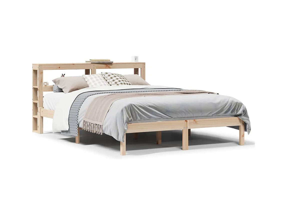 Cadre de lit sans matelas 160x200 cm bois massif de pin