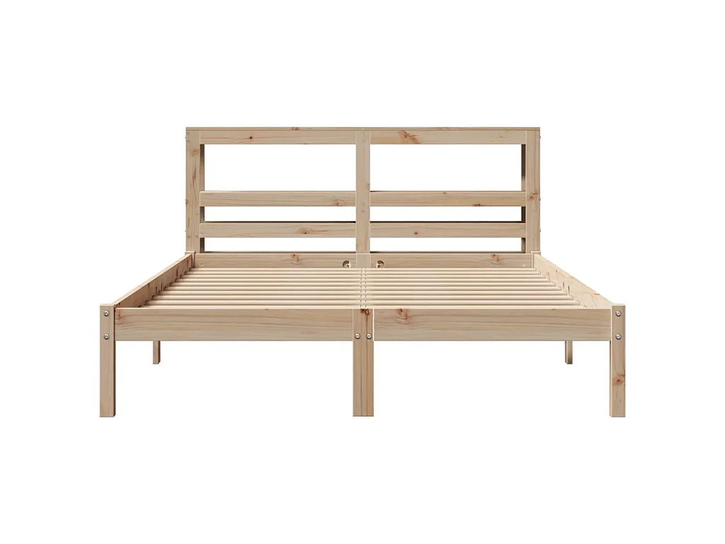 Cadre de lit sans matelas 160x200 cm bois massif de pin