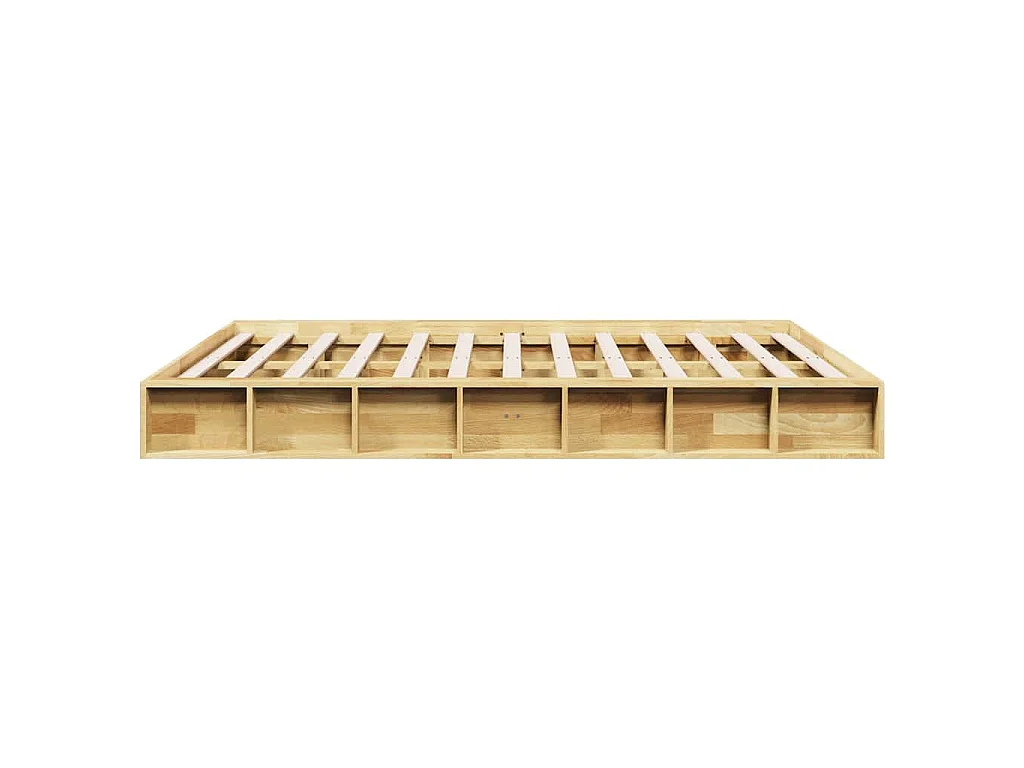 Bedframe zonder matras 140x190 cm massief hout eiken