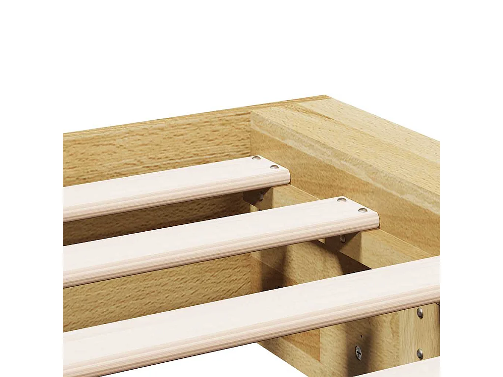 Bedframe zonder matras 140x190 cm massief hout eiken