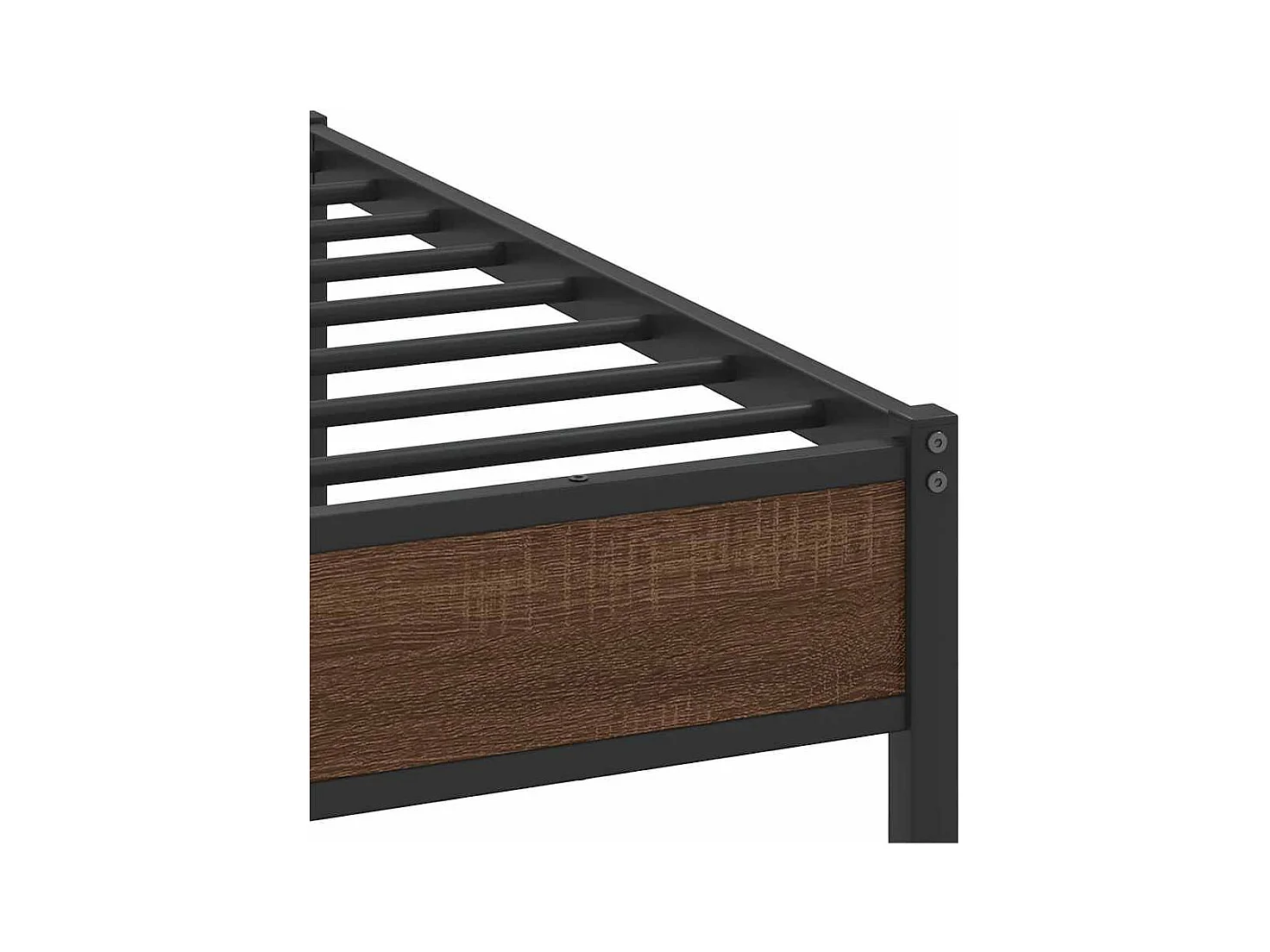 Cadre de lit sans matelas chêne marron 160x200 cm