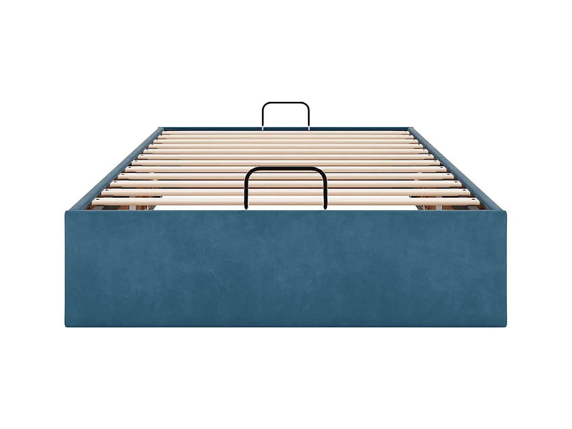 Struttura Letto Pouf Senza Materasso 100x200 cm Velluto