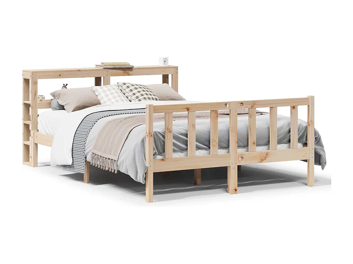 Bedframe zonder matras massief grenenhout 160x200 cm