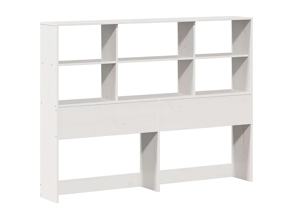 Cadre de lit sans matelas blanc 160x200 cm bois de pin massif