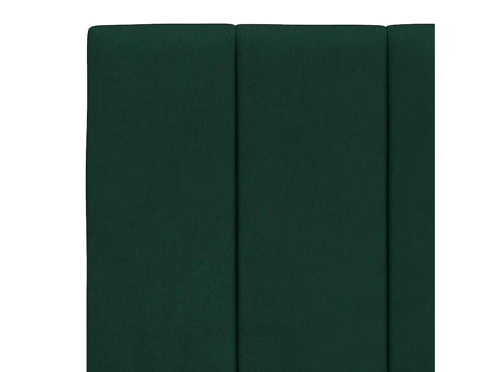 Cadre de lit sans matelas Hanko vert foncé 180x200 cm velours