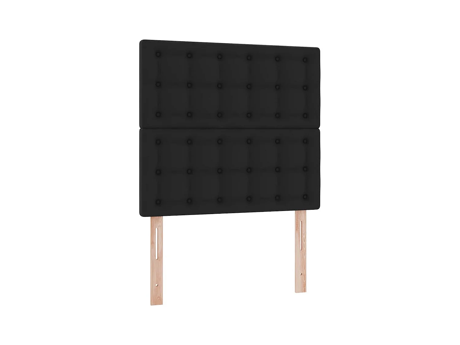 Cadre de lit ottoman avec matelas noir 100x200 cm similicuir