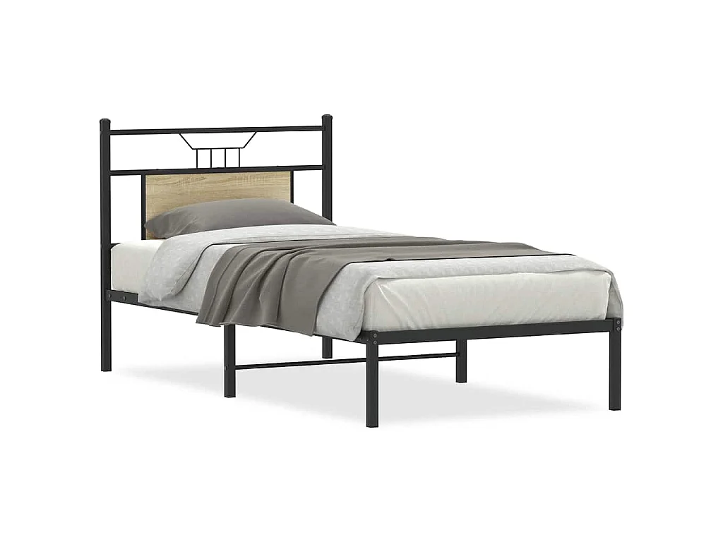Bedframe zonder matras hout sonoma eikenkleurig 90x200 cm