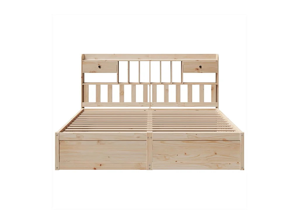 Cadre de lit sans matelas 180x200 cm bois massif de pin