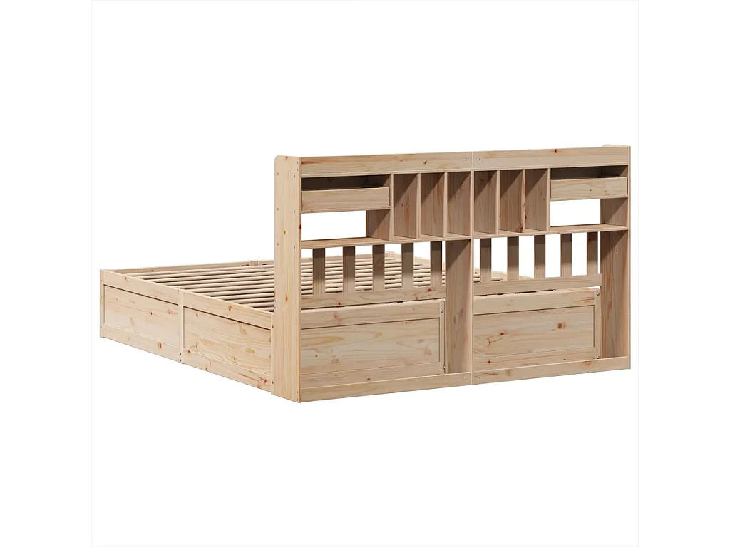 Cadre de lit sans matelas 180x200 cm bois massif de pin