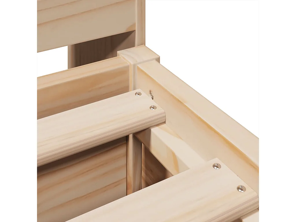Cadre de lit sans matelas 180x200 cm bois massif de pin