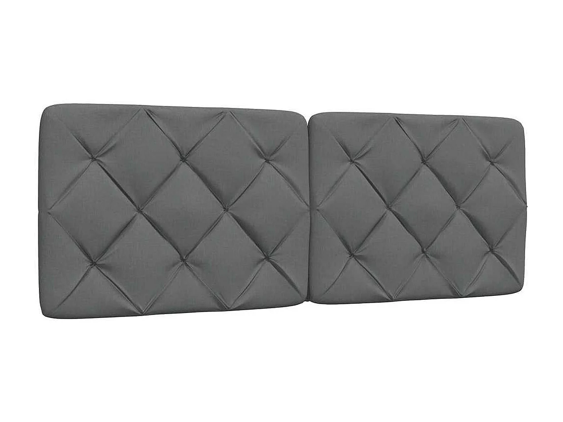 Bett mit Matratze Dunkelgrau 140x200 cm Stoff