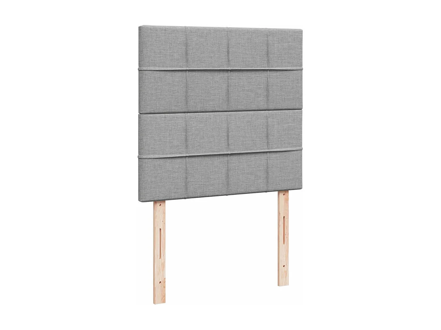 Giroletto a Molle con Materasso Grigio Chiaro 90x190 cm Tessuto