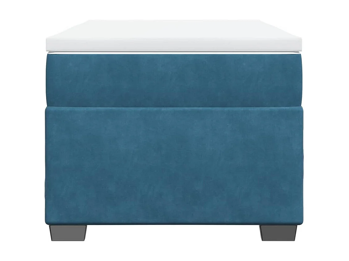 Sommier à lattes de lit avec matelas Bleu foncé 90x200 cm