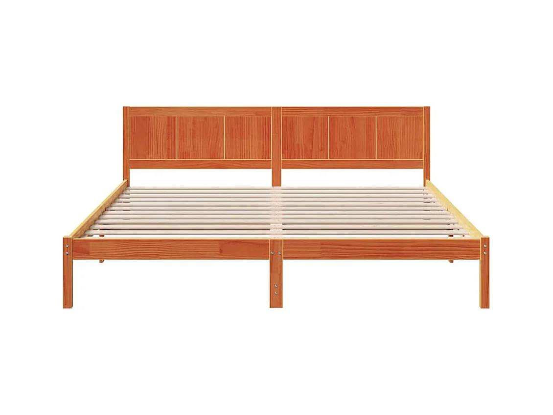 Cadre de lit Marron 180 x 200 cm Bois de pin massif