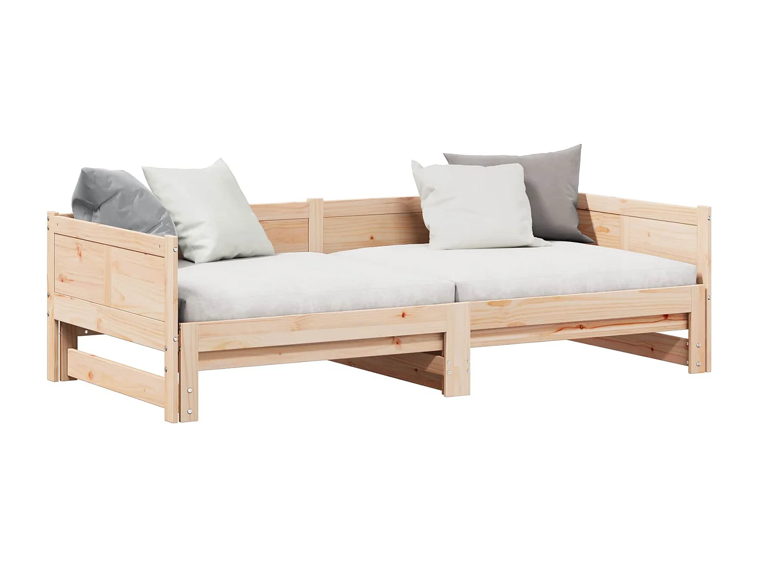 Letto Giorno Estraibile Marrone 203,5 x 184 x 56,5 cm