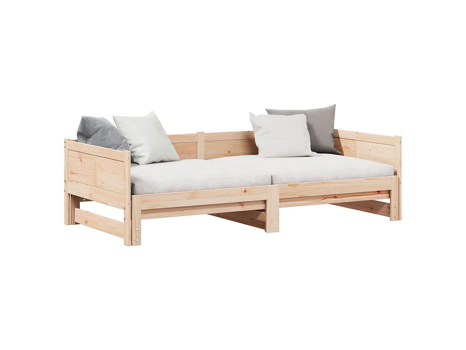 Cama abatible de día Marrón 203,5 x 184 x 56,5 cm