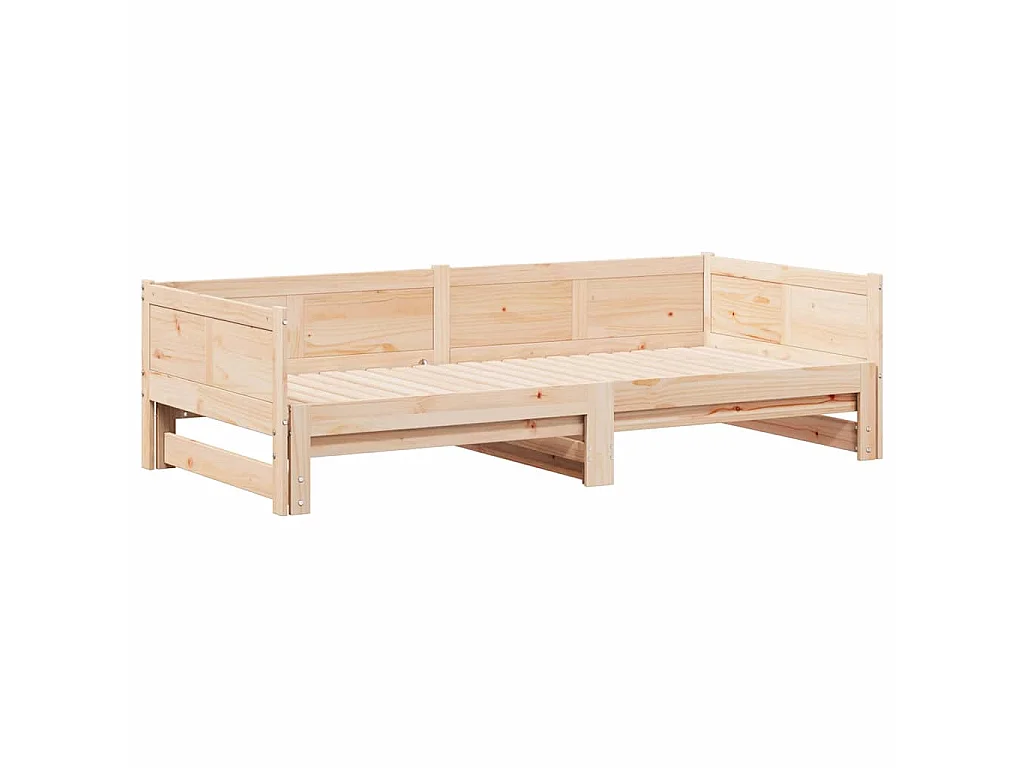 Cama abatible de día Marrón 203,5 x 184 x 56,5 cm