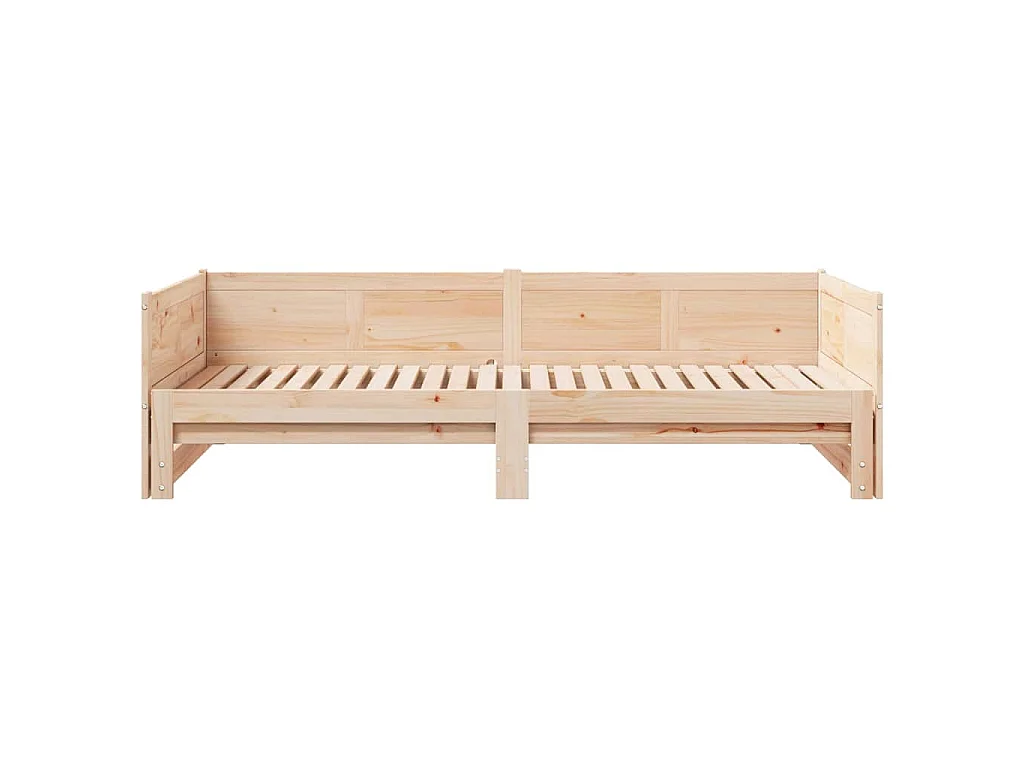 Cama abatible de día Marrón 203,5 x 184 x 56,5 cm