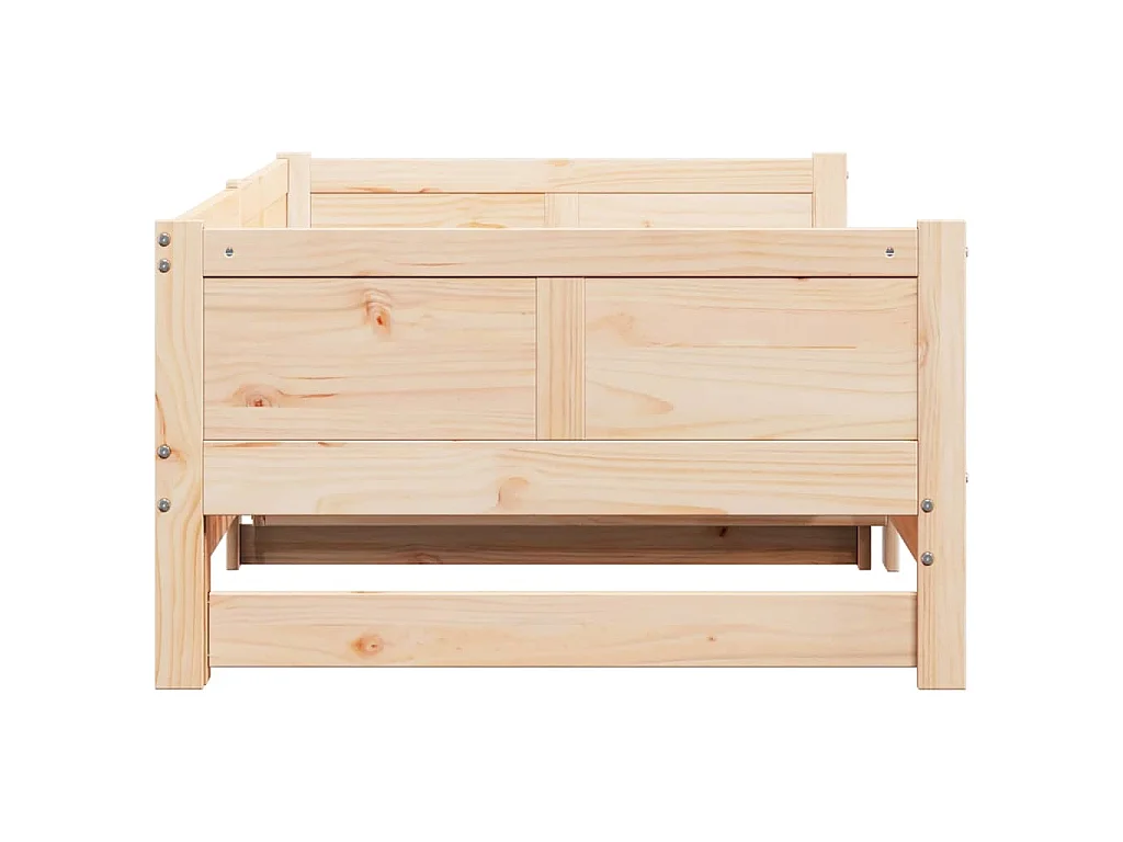 Cama abatible de día Marrón 203,5 x 184 x 56,5 cm