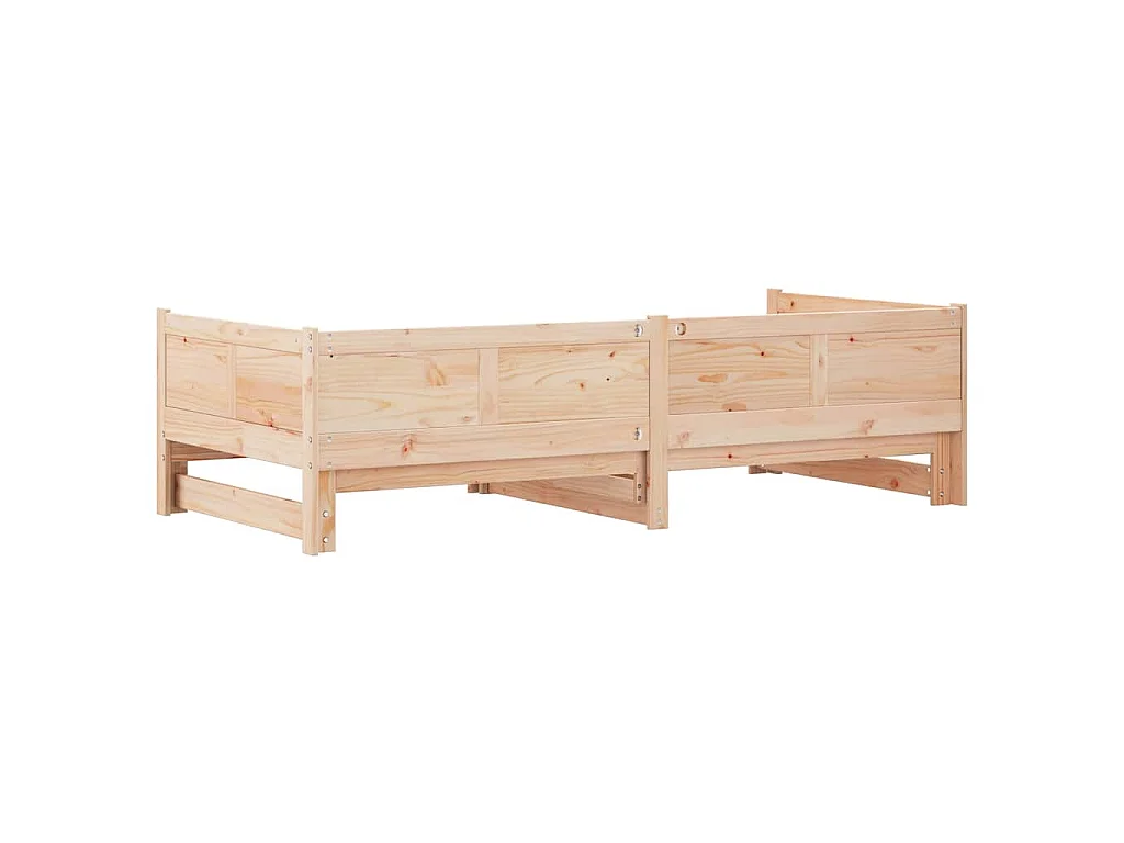Cama abatible de día Marrón 203,5 x 184 x 56,5 cm