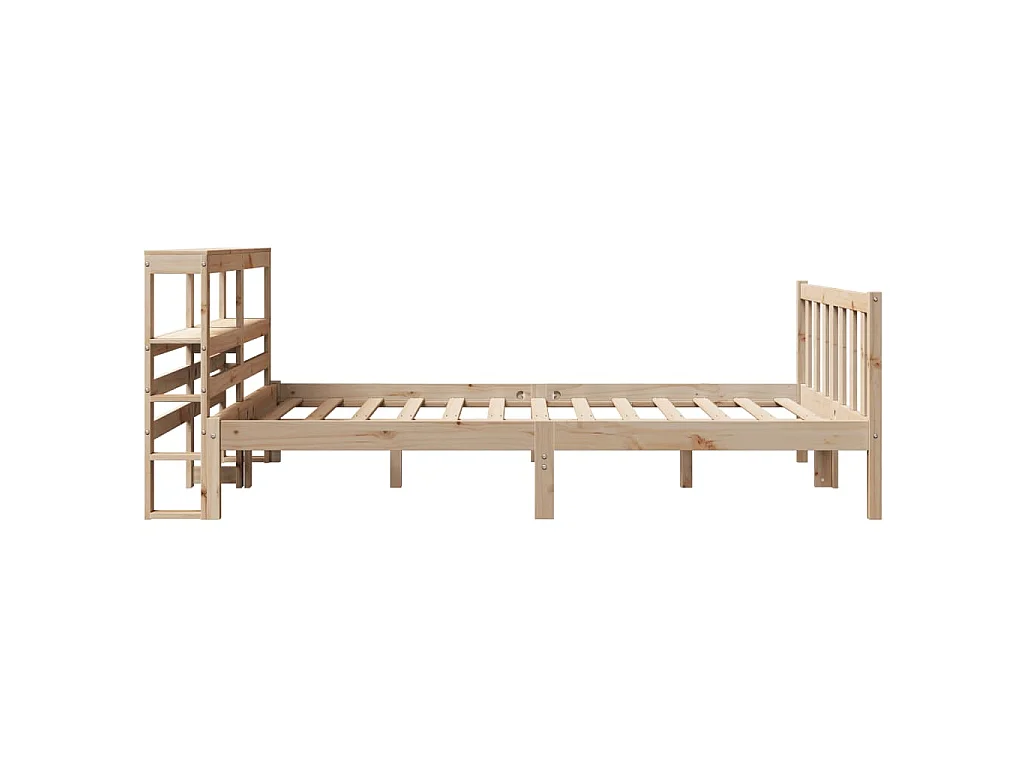 Bedframe zonder matras massief grenenhout 140x200 cm