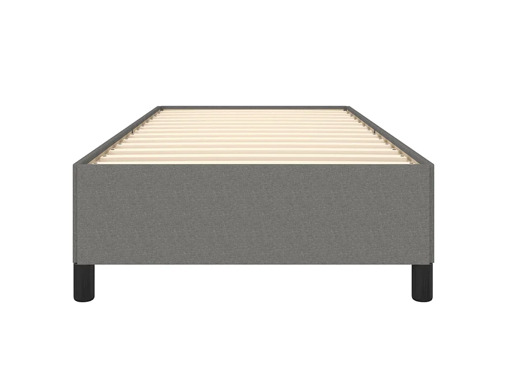 Bedframe zonder matras 100x200 cm stof donkergrijs