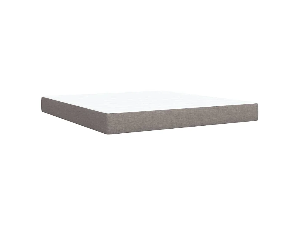 Boxspring met matras stof taupe 180x200 cm