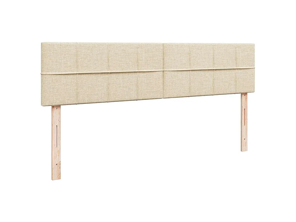 Ottoman-Bett mit Matratze Creme 160x200 cm Stoff