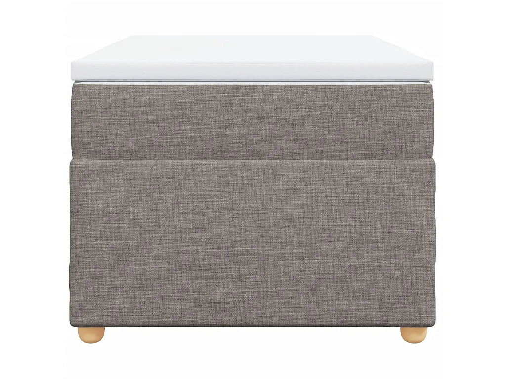 Boxspring met matras stof taupe 100x200 cm