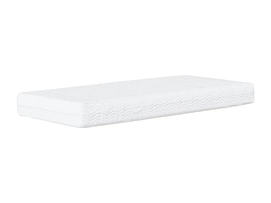 Lit avec matelas Hanko bleu 90x200 cm velours