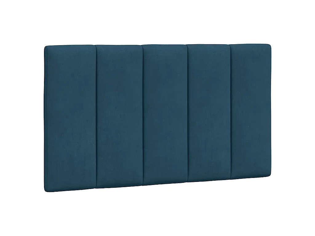 Letto con Materasso Hanko Blu 90x200 cm in Velluto