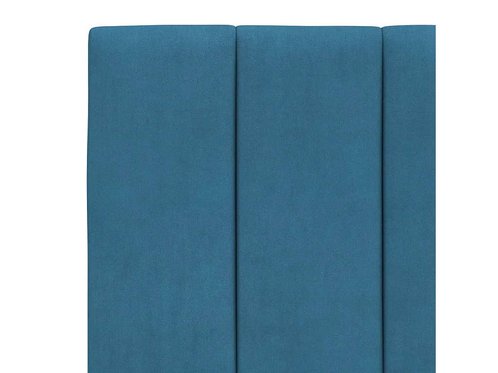 Letto con Materasso Hanko Blu 90x200 cm in Velluto