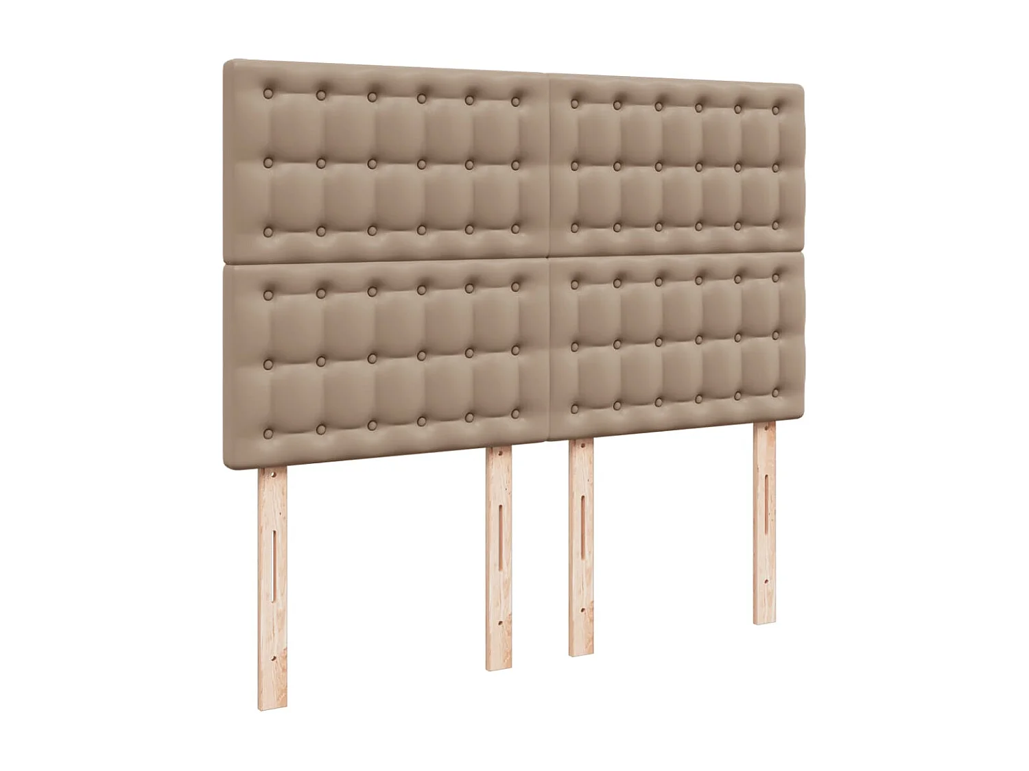 Boxspringbett Matratze Cappuccino-Braun 140x200cm Kunstleder