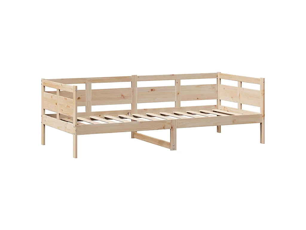 Slaapbank met lades 90x190 cm massief grenenhout