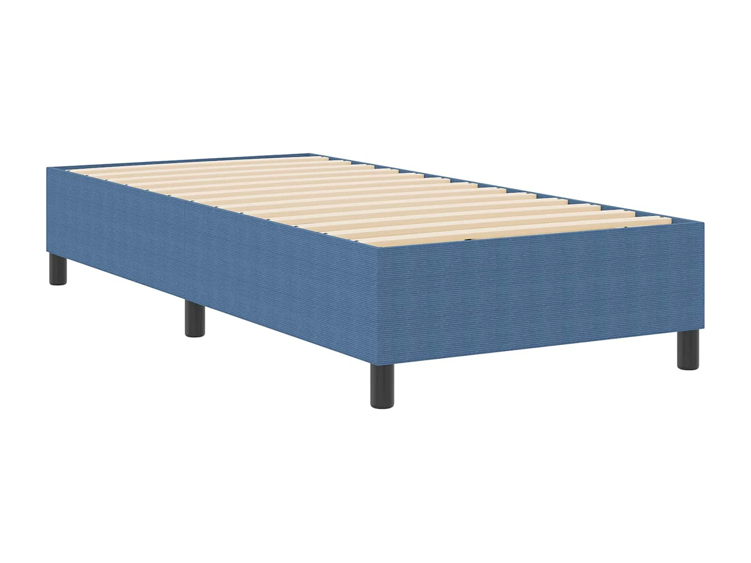 Cadre de lit plateforme Bleu 90 x 200 cm tissu