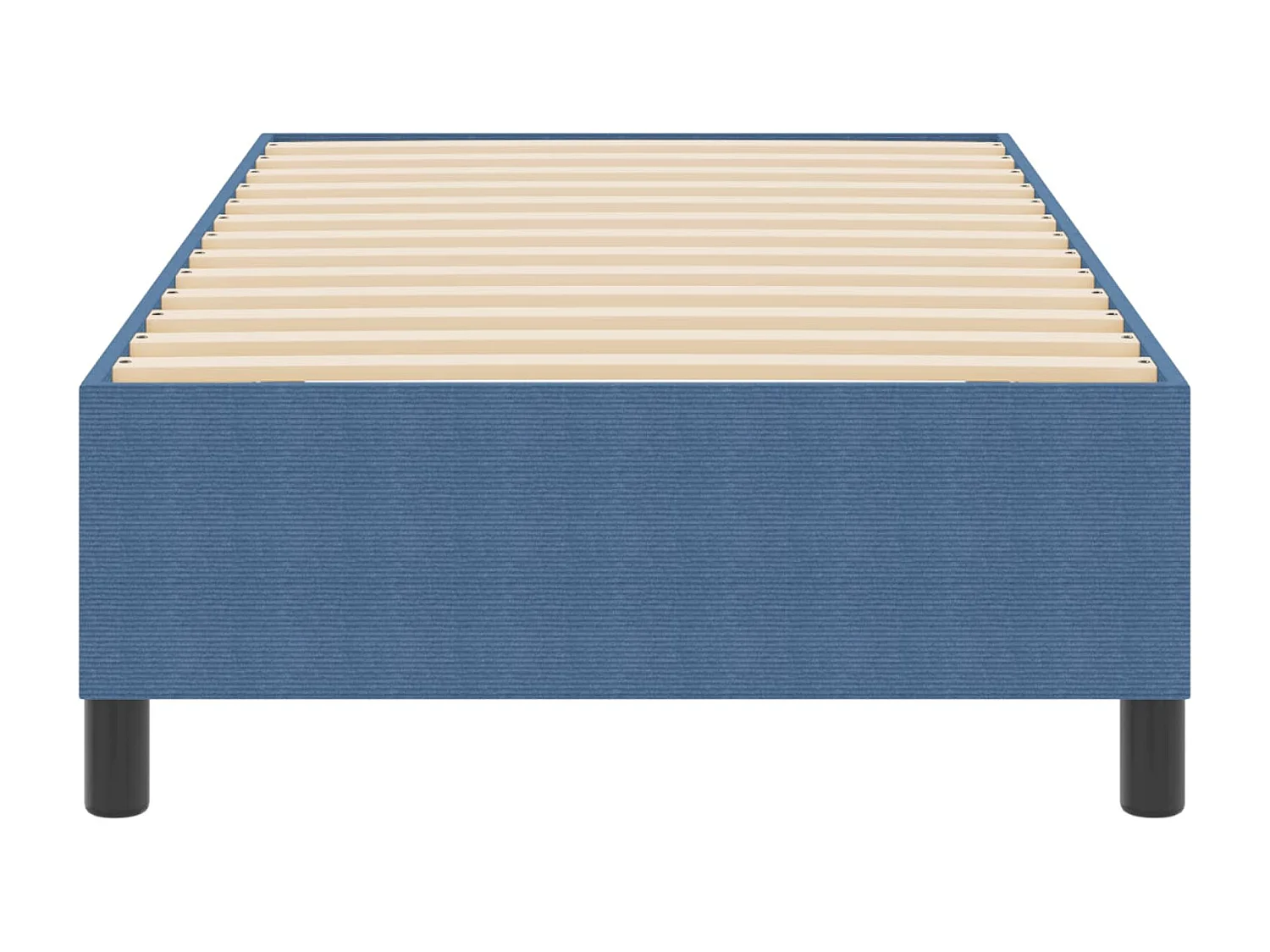 Cadre de lit plateforme Bleu 90 x 200 cm tissu