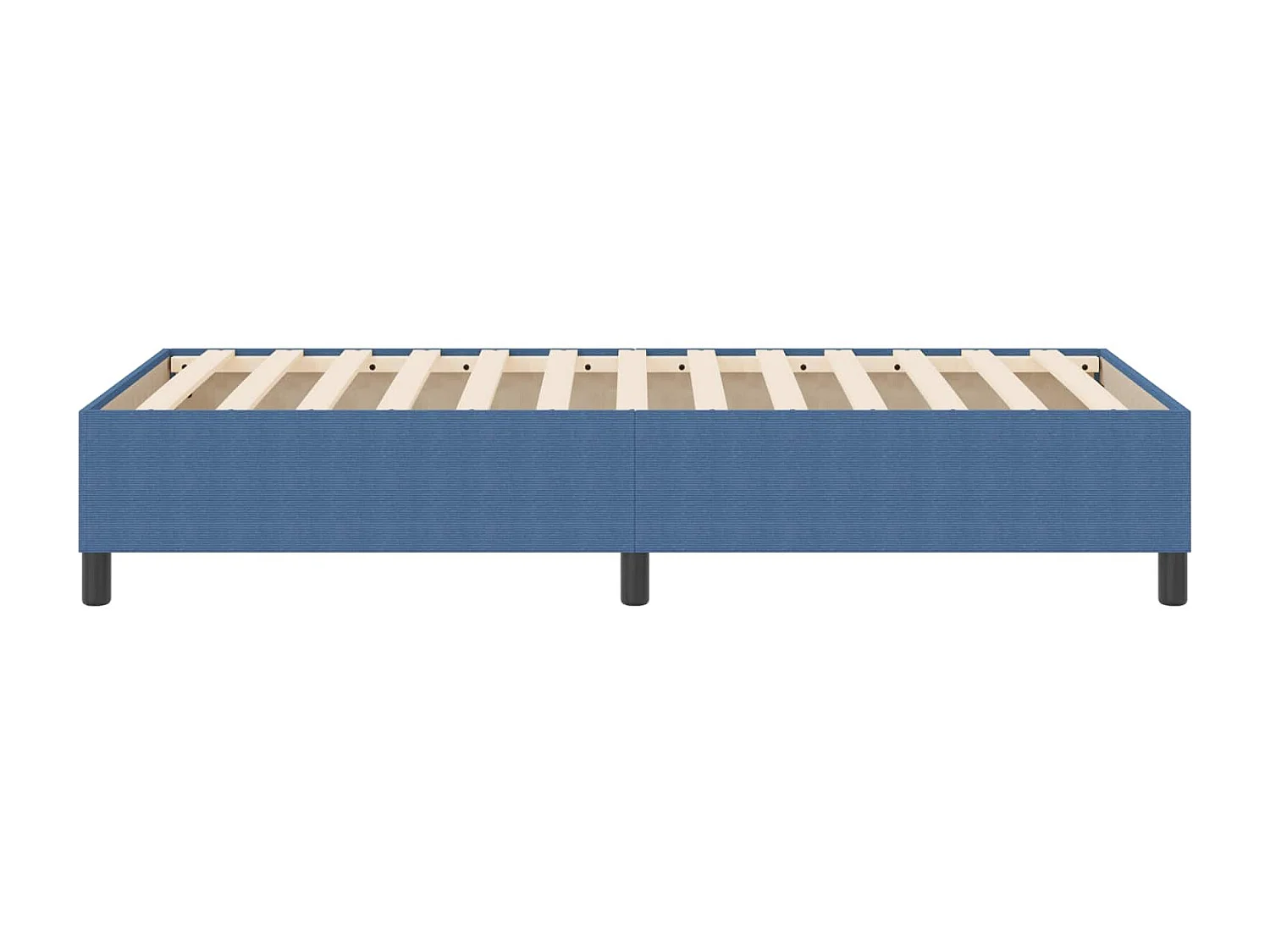 Cadre de lit plateforme Bleu 90 x 200 cm tissu