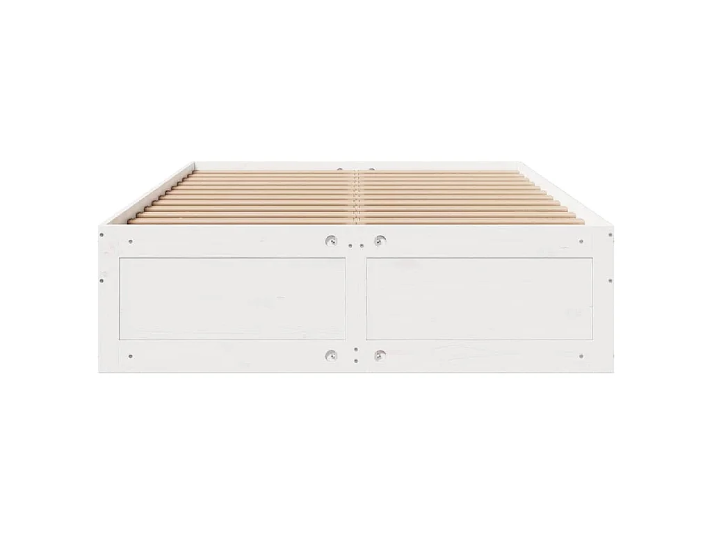 Cadre de lit sans matelas avec tiroirs 140x190 cm bois de pin