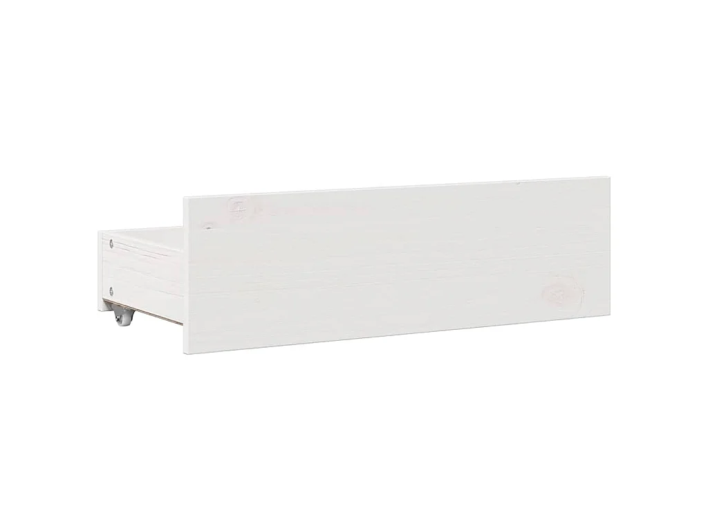 Cadre de lit sans matelas avec tiroirs 140x190 cm bois de pin