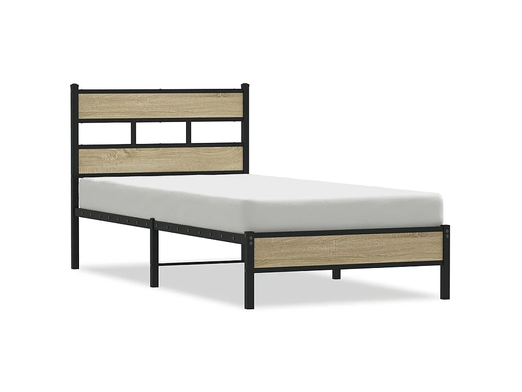 Bedframe zonder matras hout sonoma eikenkleurig 100x200 cm