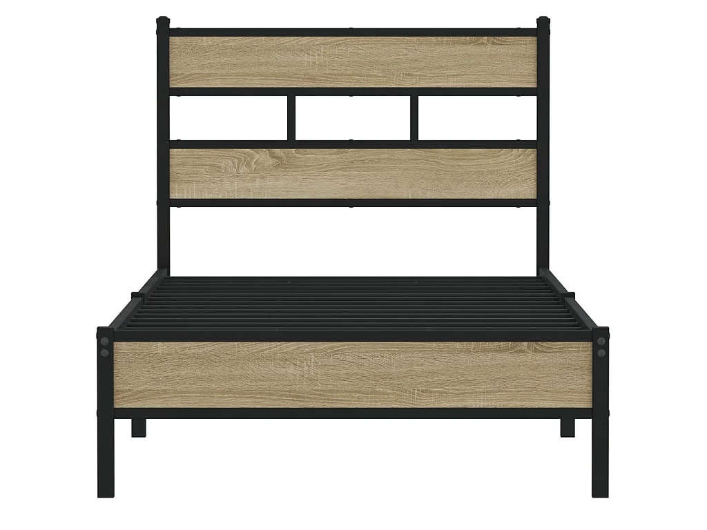 Bedframe zonder matras hout sonoma eikenkleurig 100x200 cm
