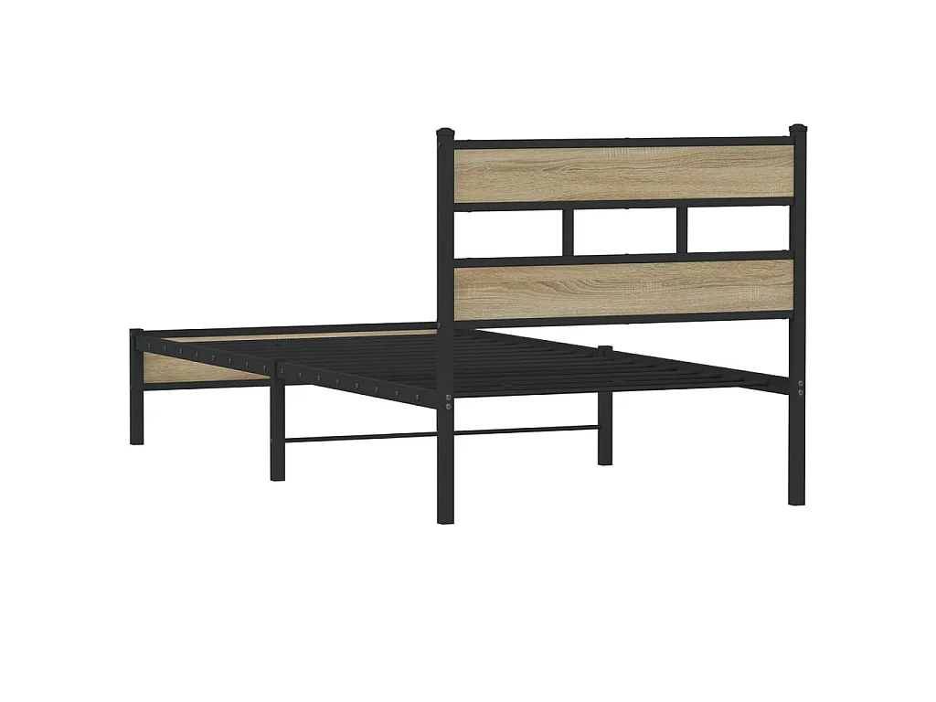 Bedframe zonder matras hout sonoma eikenkleurig 100x200 cm