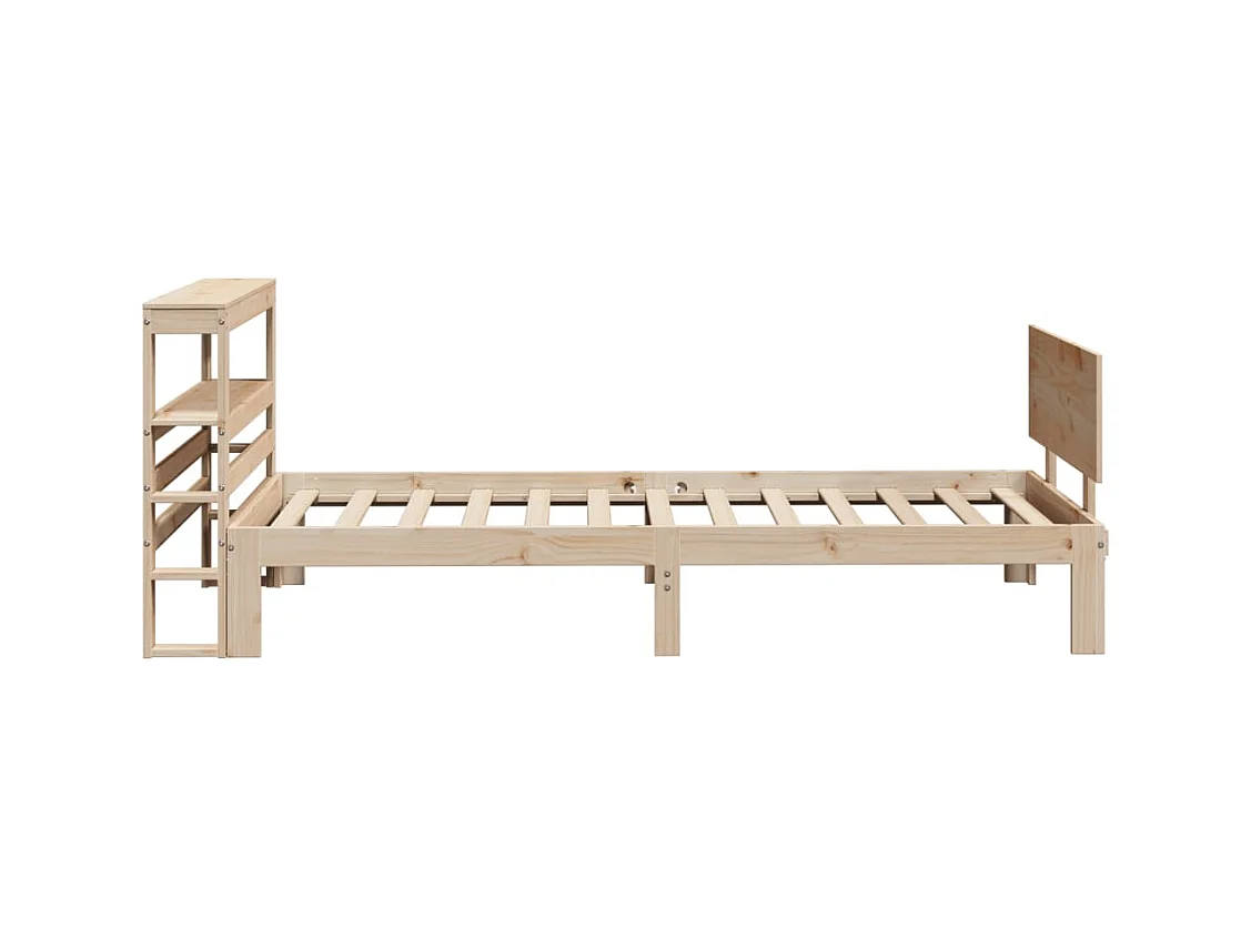 Bettgestell mit Kopfteil ohne Matratze 90x190 cm