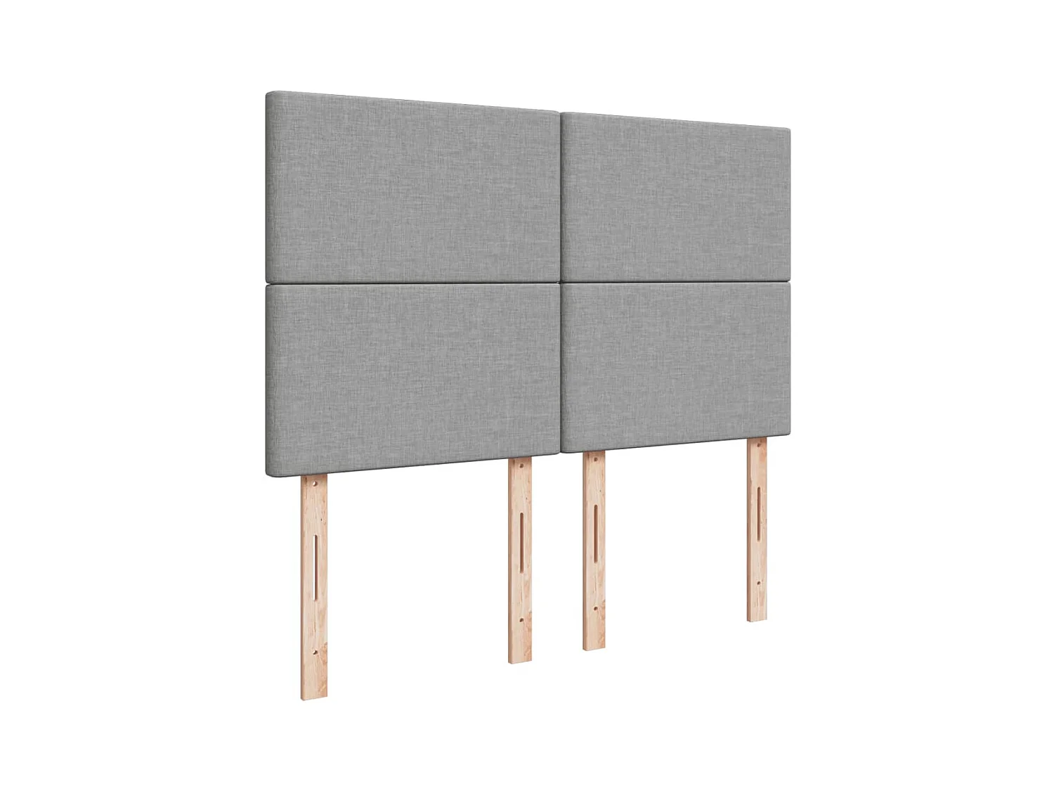 Giroletto a Molle con Materasso Grigio Chiaro 160x200cm Tessuto