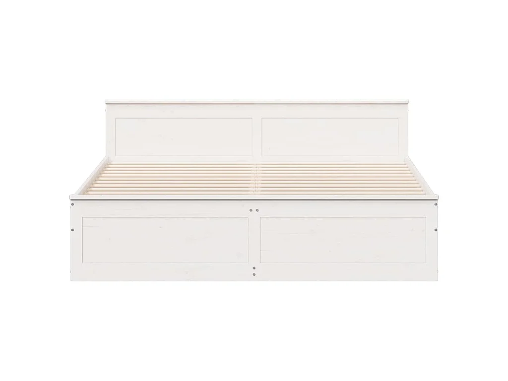 Giroletto senza Materasso con Testiera Bianco 180x200 cm Pino