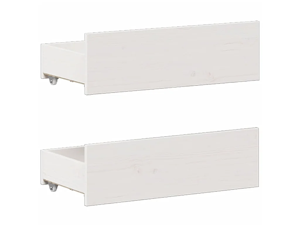 Giroletto senza Materasso con Testiera Bianco 180x200 cm Pino